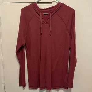 Light weight waffle knit hoodie